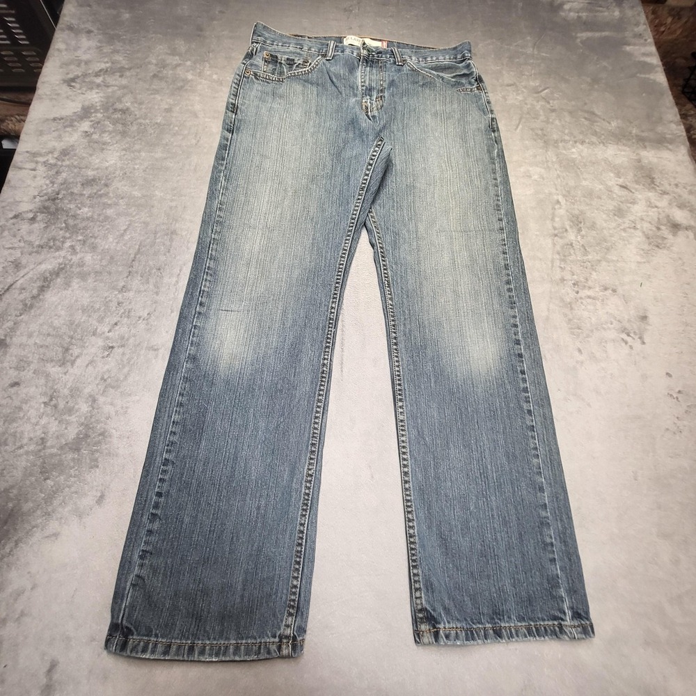 Levi's 559 Jeans Mens 32x30 Blue Straight Relaxed Light Wash Denim Five-Pocket